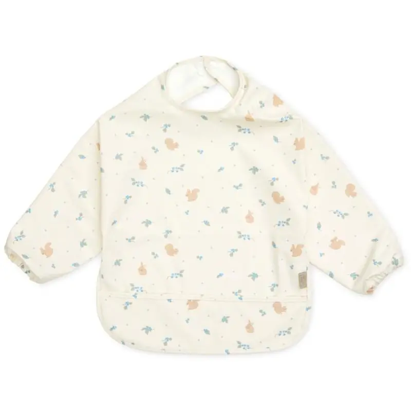 Cam Cam Copenhagen Blueberries Bib With Sleeves 1