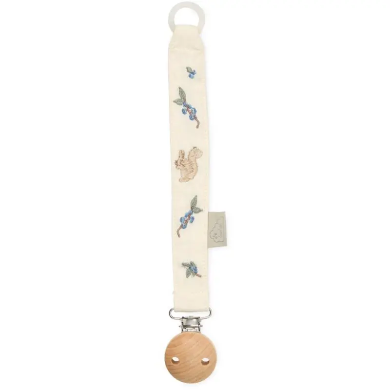 Cam Cam Copenhagen Blueberries Embroidered Pacifier String 1
