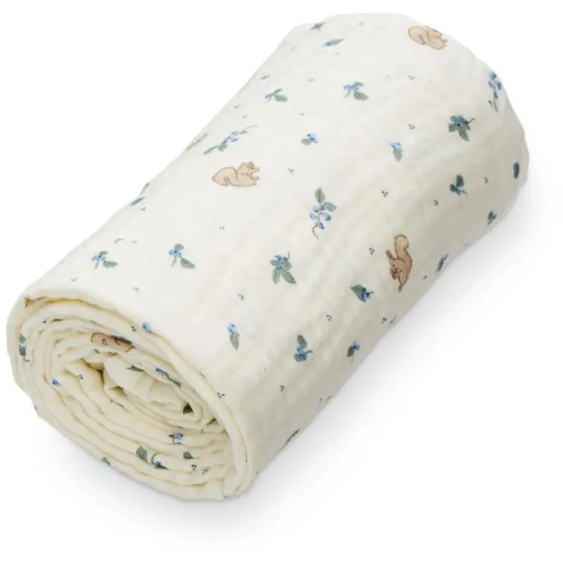 Cam Cam Copenhagen Blueberries Muslin Baby Blanket 1