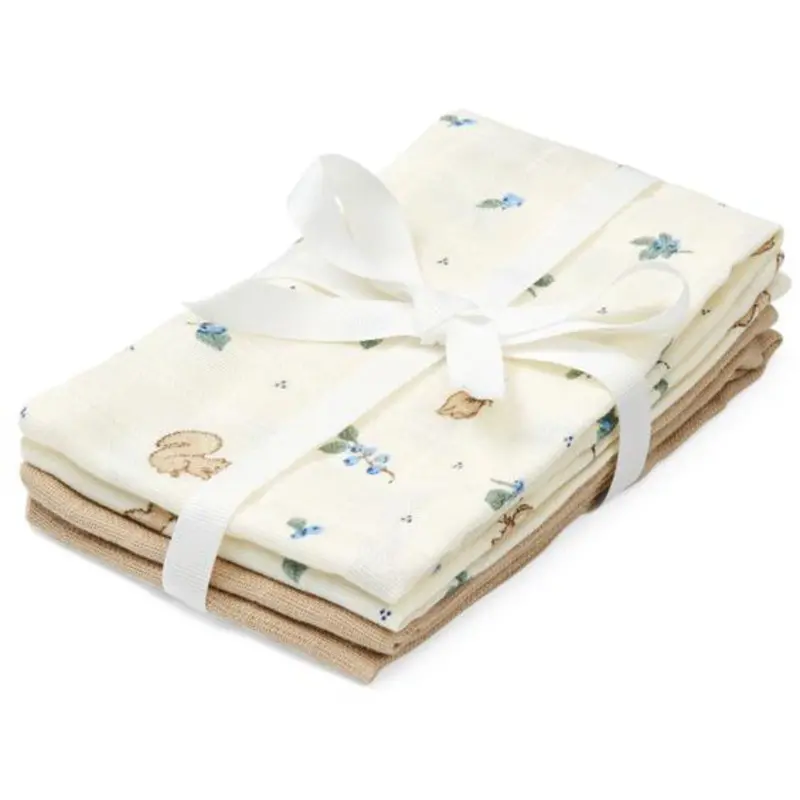 Cam Cam Copenhagen Blueberries Wash Cloths 4-Pak 1