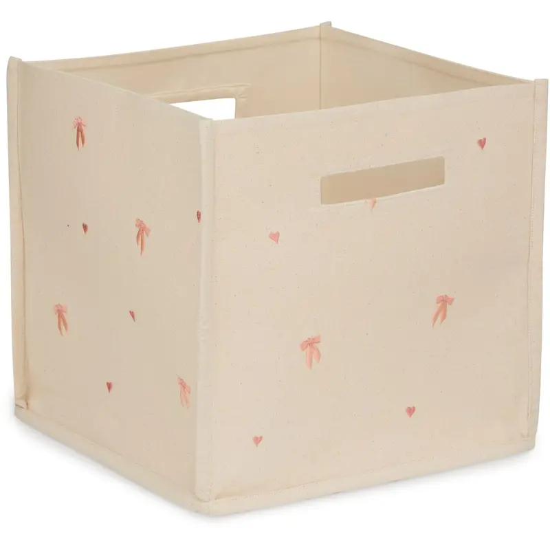 Cam Cam Copenhagen Bows Canvas Storage Basket 1