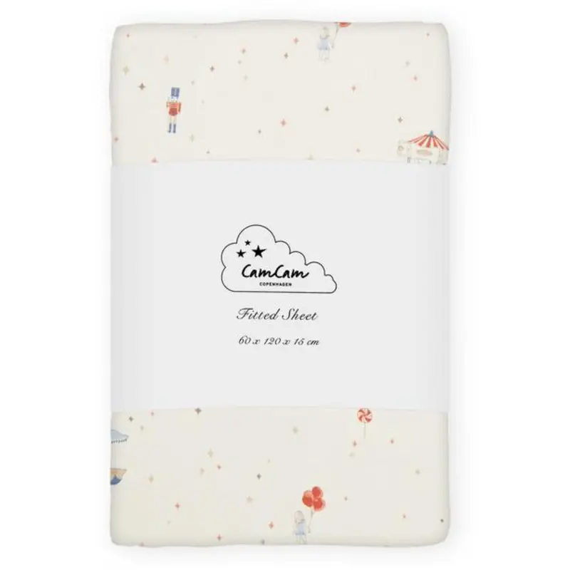 Cam Cam Copenhagen Carousel Bedsheet Fitted 1