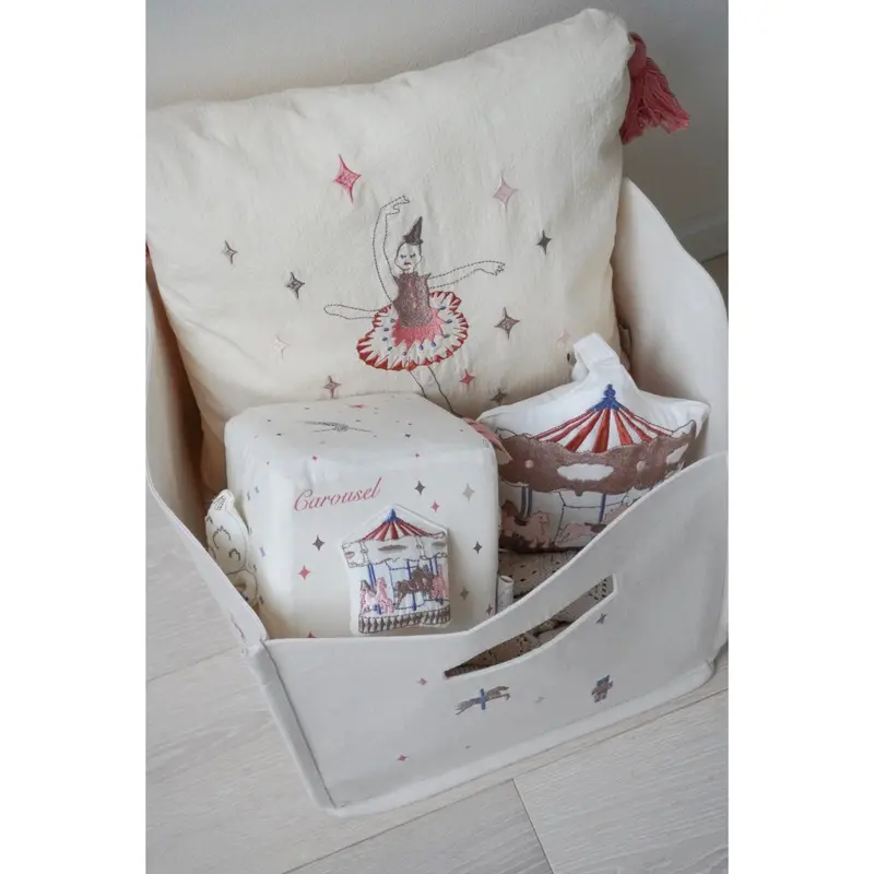 Cam Cam Copenhagen Carousel Canvas Storage Basket 2