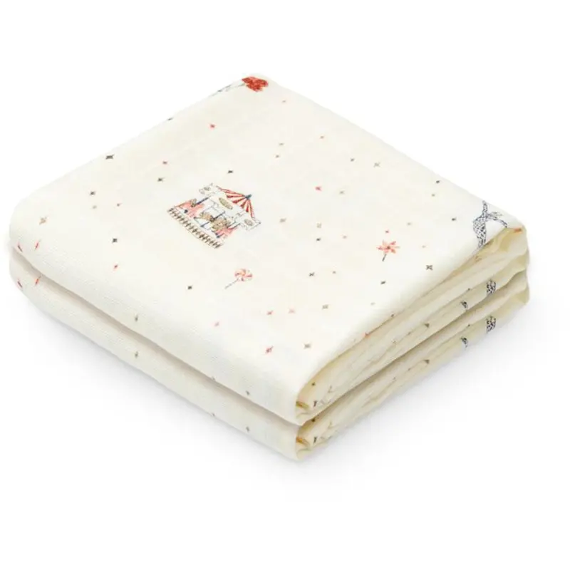 Cam Cam Copenhagen Carousel Muslin Cloths 2-Pack 1