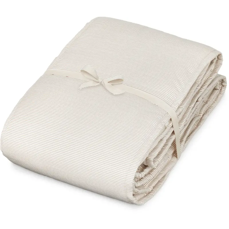 Cam Cam Copenhagen Classic Stripes Camel Cot Bumper 1