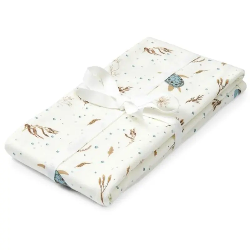 Cam Cam Copenhagen Sea Garden Jersey Swaddle 1