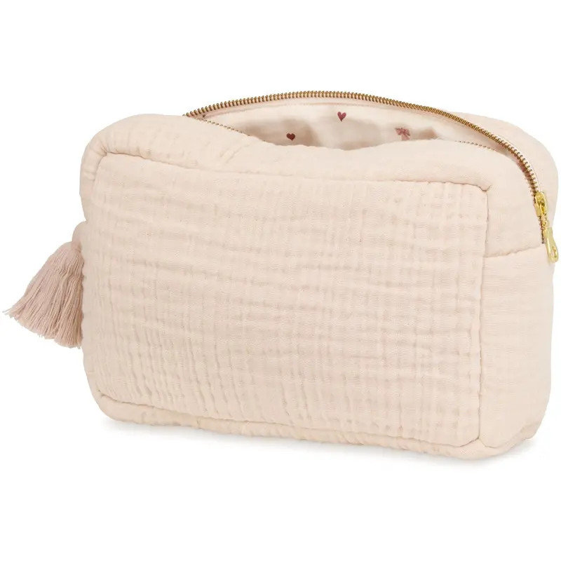 Cam Cam Copenhagen Shell Bows Muslin Toiletry Bag 1
