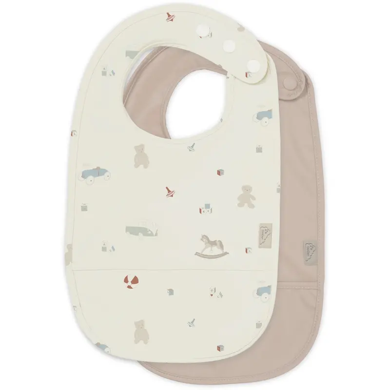 Cam Cam Copenhagen Vintage Toys Bib With Pocket 2-Pack 1