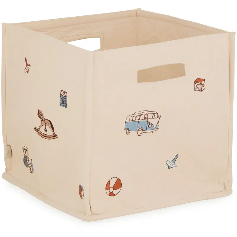 Cam Cam Copenhagen Vintage Toys Canvas Storage Basket 1