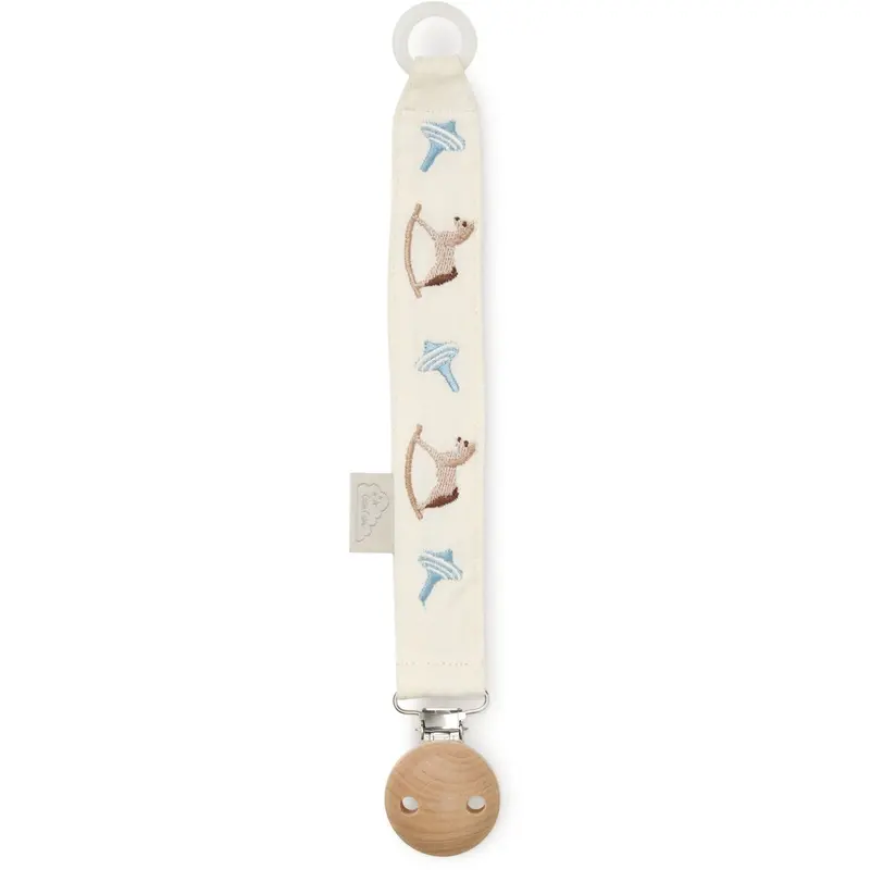 Cam Cam Copenhagen Vintage Toys Embroidered Pacifier Holder 1