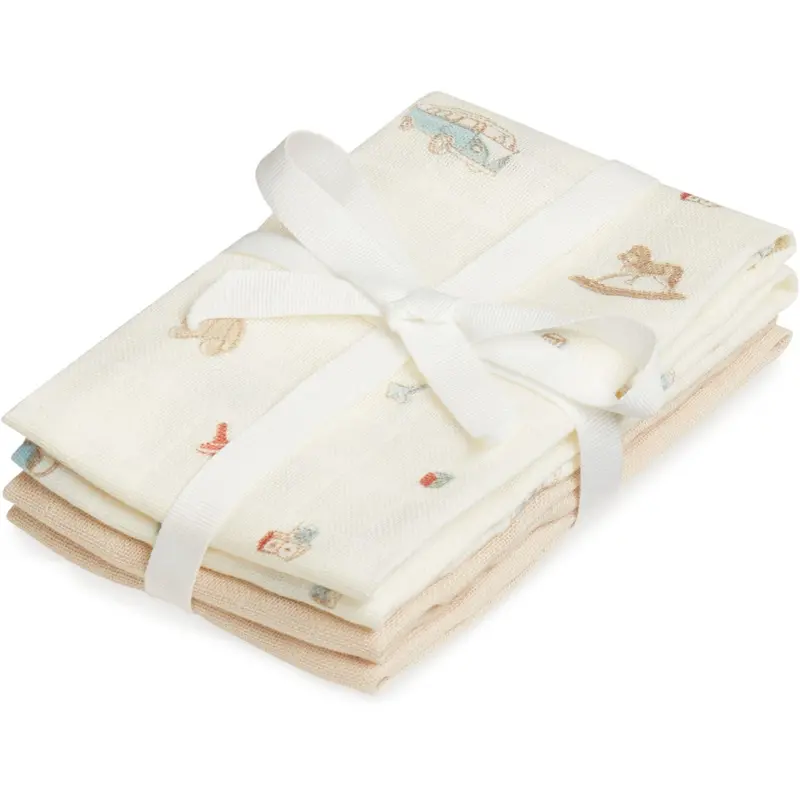 Cam Cam Copenhagen Vintage Toys Wash Cloth 4-Pack 1