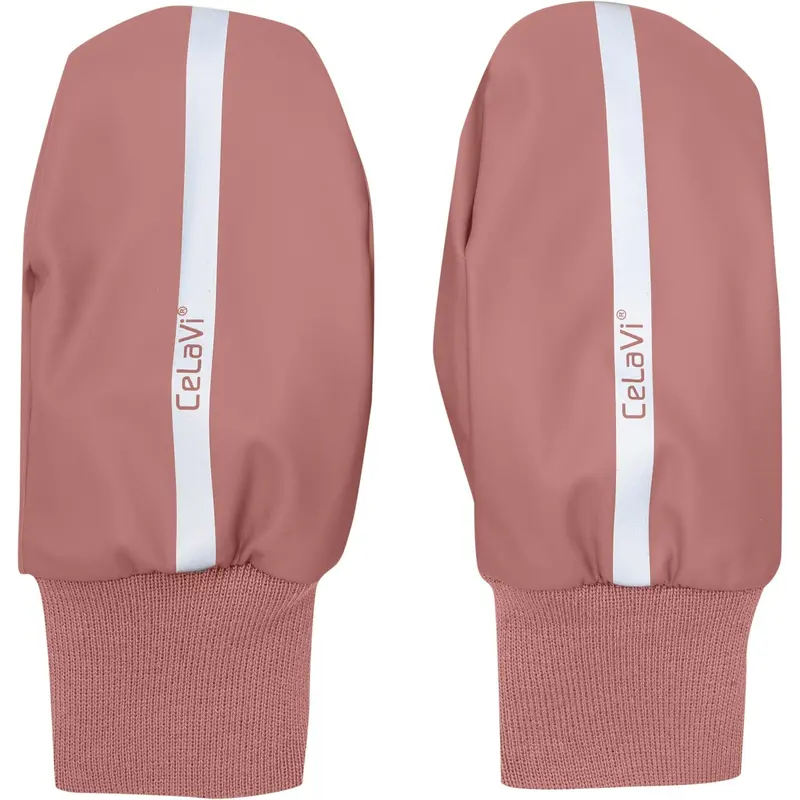 Celavi Brick Dust Pu Padded Mittens 1