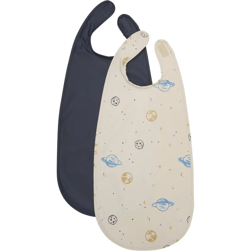 Celavi Dark Navy Long Pu Bib 2-Pack 1