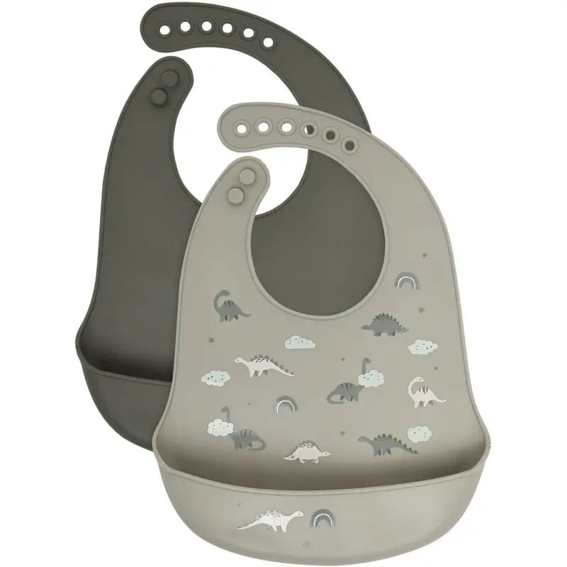 Celavi Dried Sage Silicon Bib (2-Pack) 1