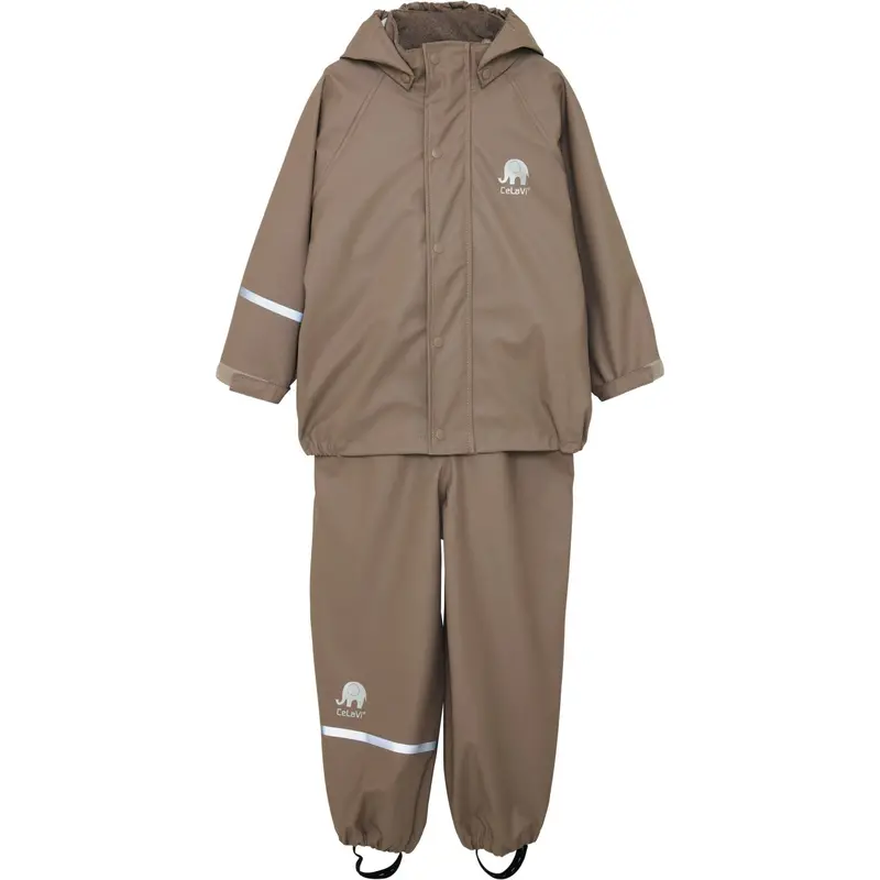 Celavi Fungi Basic Rainwear Set -Solid Pu 1