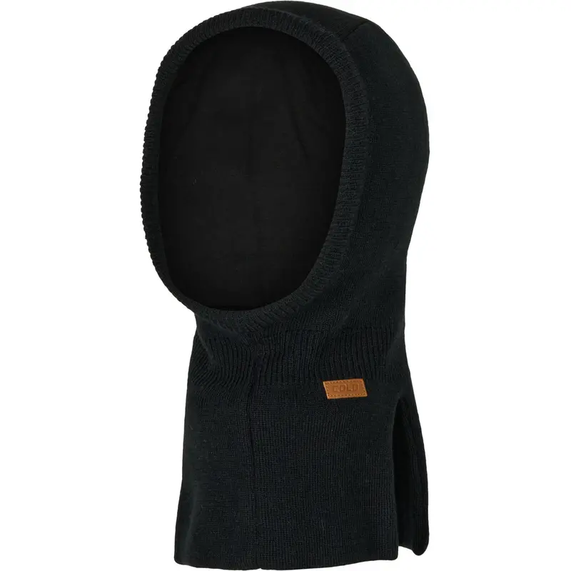 Cold Black Wool Basic Balaclava 1