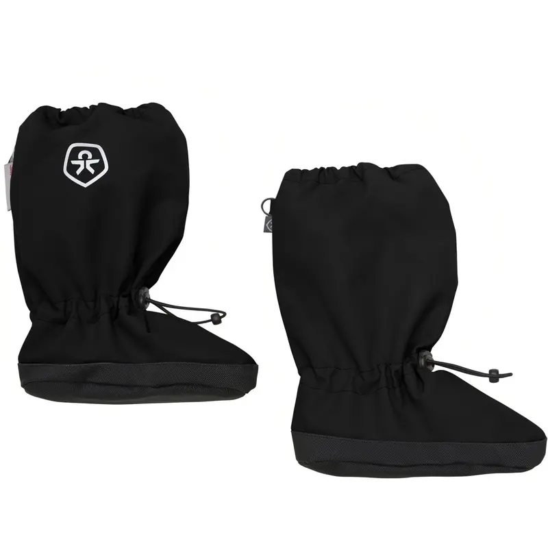 Color Kids Black Footies W. Anti Slip 1
