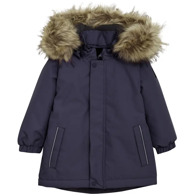 Color Kids Graystone Baby Parka W. Fake Fur 1