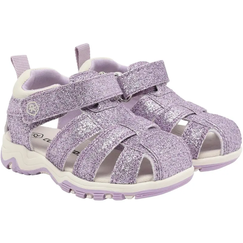Color Kids Orchid Bloom Baby Sandals W. Velcro Strap 1