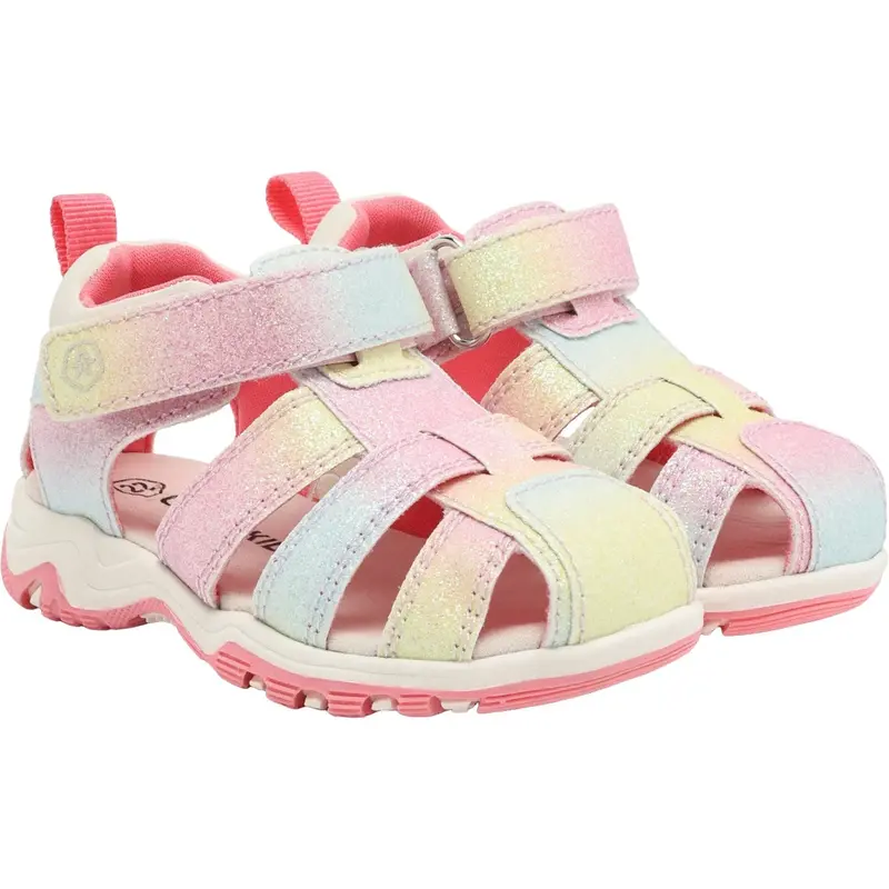 Color Kids Pink Lemonade Baby Sandals W. Velcro Strap 1