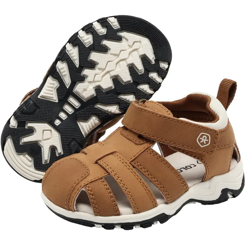 Color Kids Rawhide Baby Sandals W. Velcro Strap 3