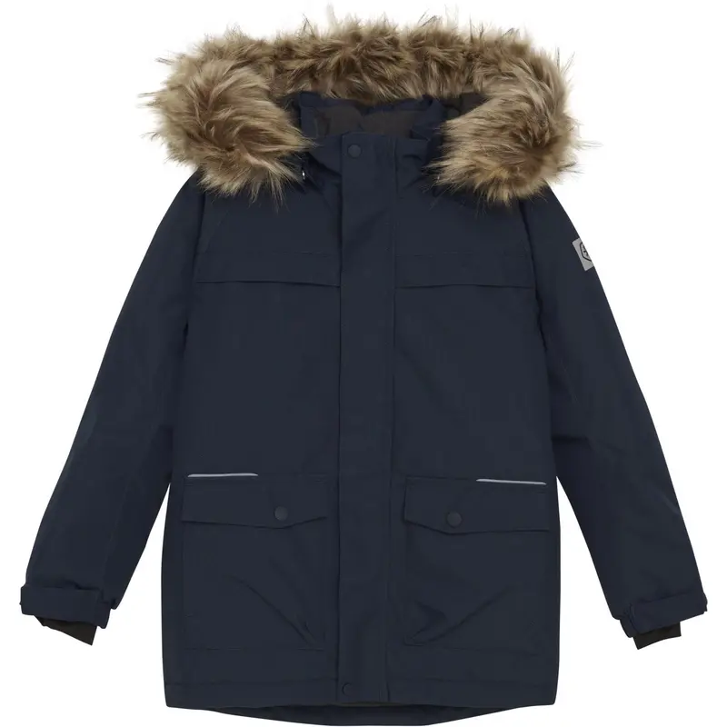 Color Kids Total Eclipse Parka W. Fake Fur 1