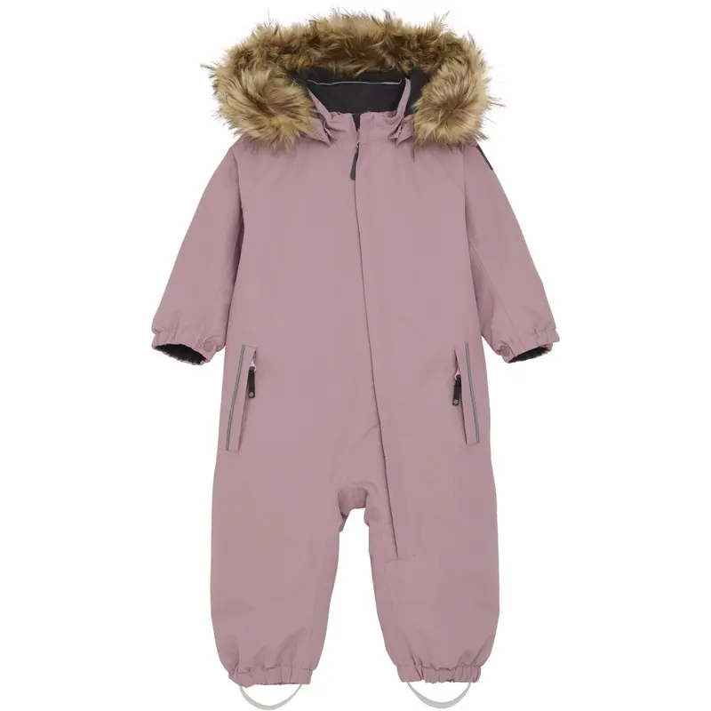 Color Kids Woodrose Baby Coverall W. Fake Fur 1