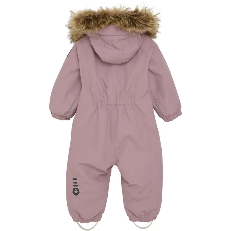 Color Kids Woodrose Baby Coverall W. Fake Fur 2