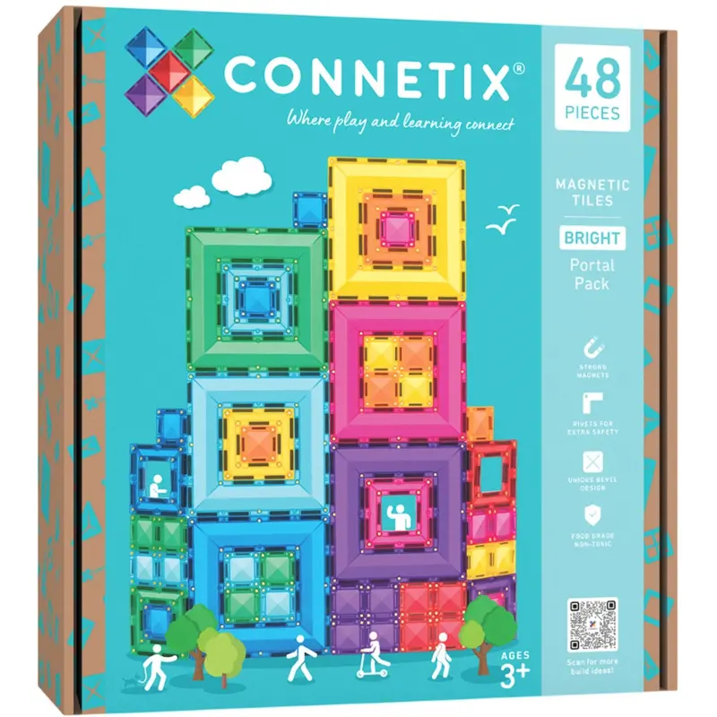 Connetix Multicolour Bright Portal Pack 48 Pcs 1