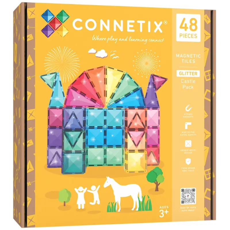 Connetix Multicolour Glitter Castle Pack 1