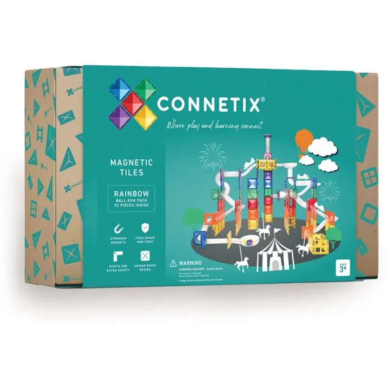 Connetix Rainbow Ball Run Pack 92 Pieces 1