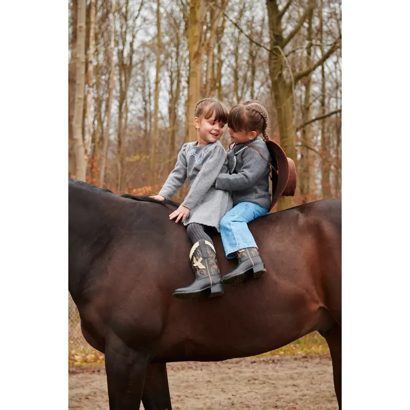 Copenhagen Colors Black Dove Limited Cowboy Boots 4