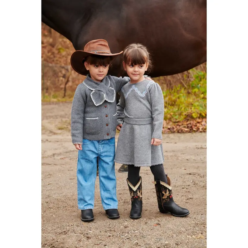 Copenhagen Colors Black Dove Limited Cowboy Boots 5