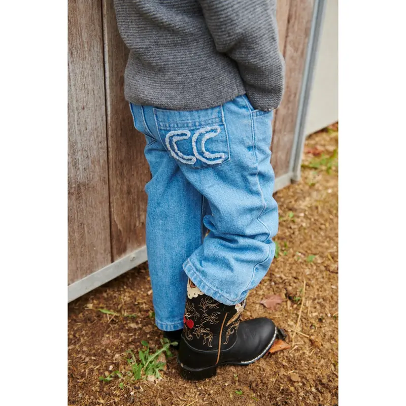 Copenhagen Colors Black Dove Limited Cowboy Boots 6