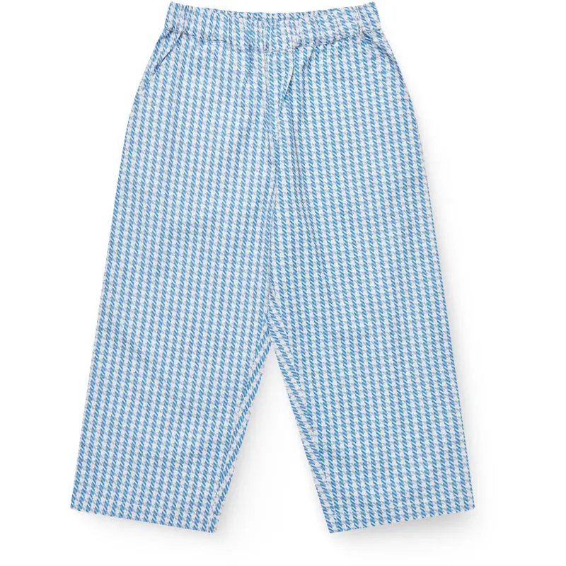 Copenhagen Colors Blue Houndstooth Mini Houndstooth Pants 1