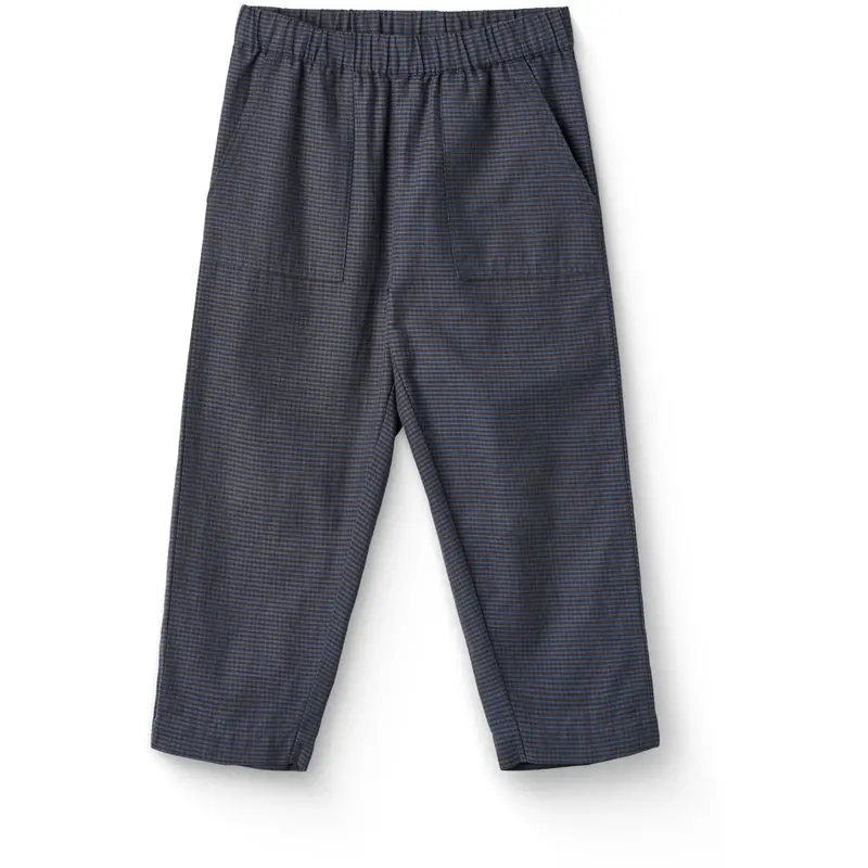 Copenhagen Colors Brown/Blue Check Comb. Check Pants 3