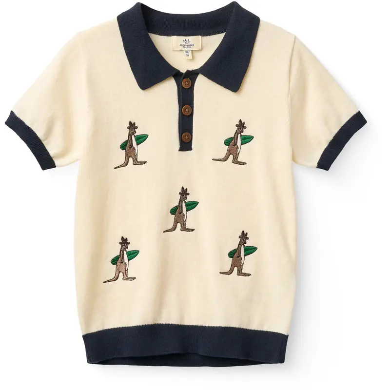 Copenhagen Colors Cream Comb. Polo W. Embroidery 1