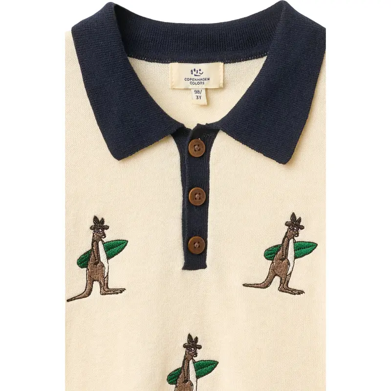 Copenhagen Colors Cream Comb. Polo W. Embroidery 5
