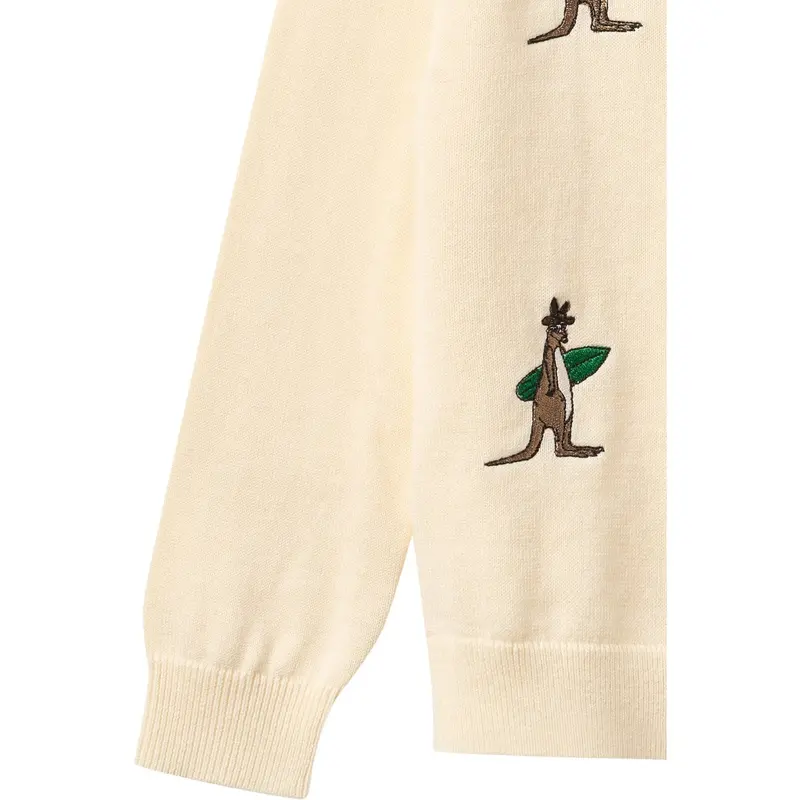 Copenhagen Colors Cream Comb. Pull Over W. Embroidery 2