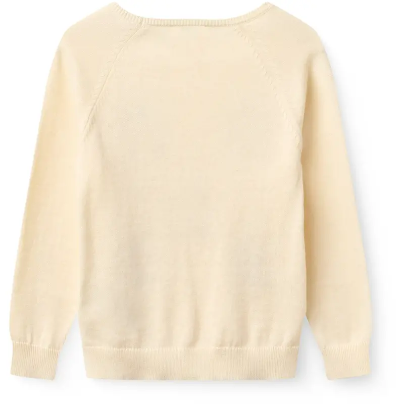 Copenhagen Colors Cream Comb. Pull Over W. Embroidery 3