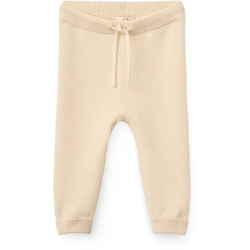 Copenhagen Colors Cream Cotton Baby Leggings 1