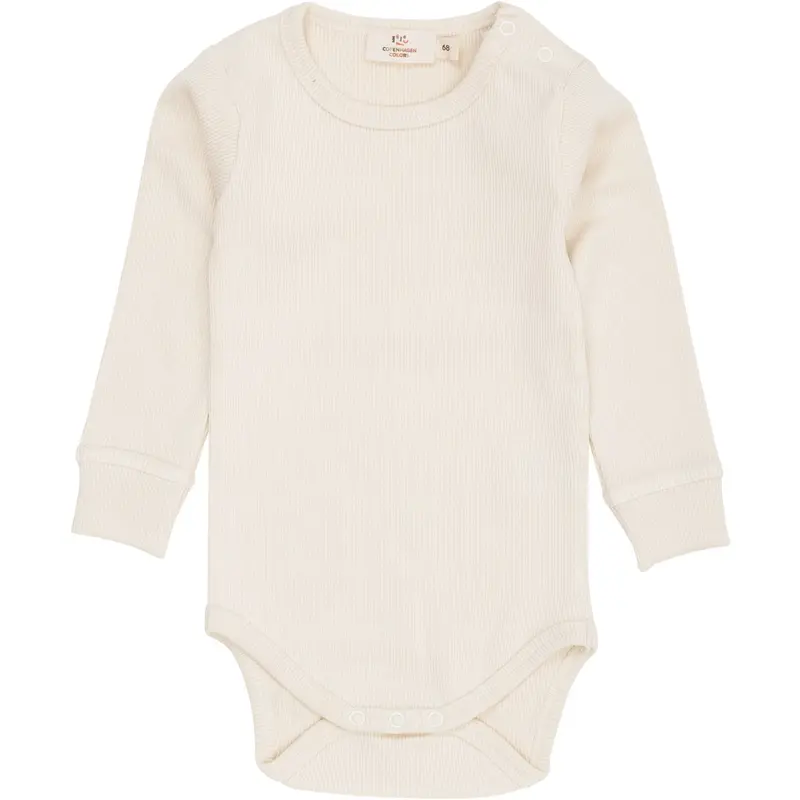 Copenhagen Colors Cream Modal Rib Ls Body 1