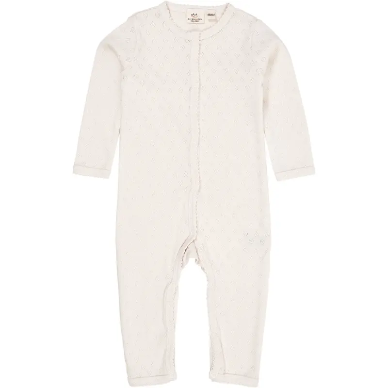 Copenhagen Colors Cream Pointelle Heart Full Body 1