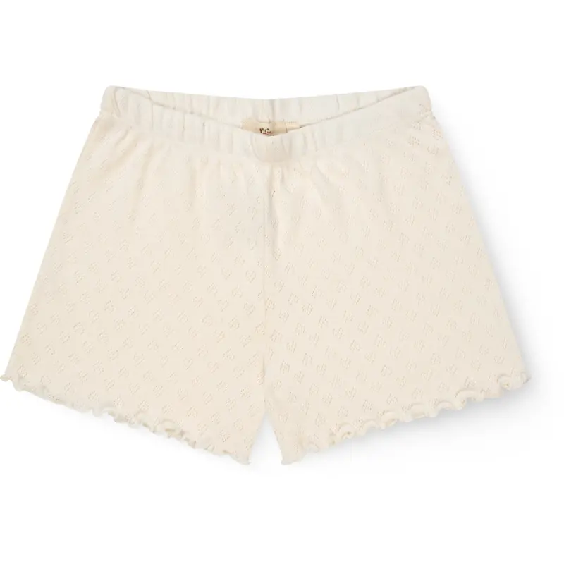 Copenhagen Colors Cream Pointelle Heart Shorts 1