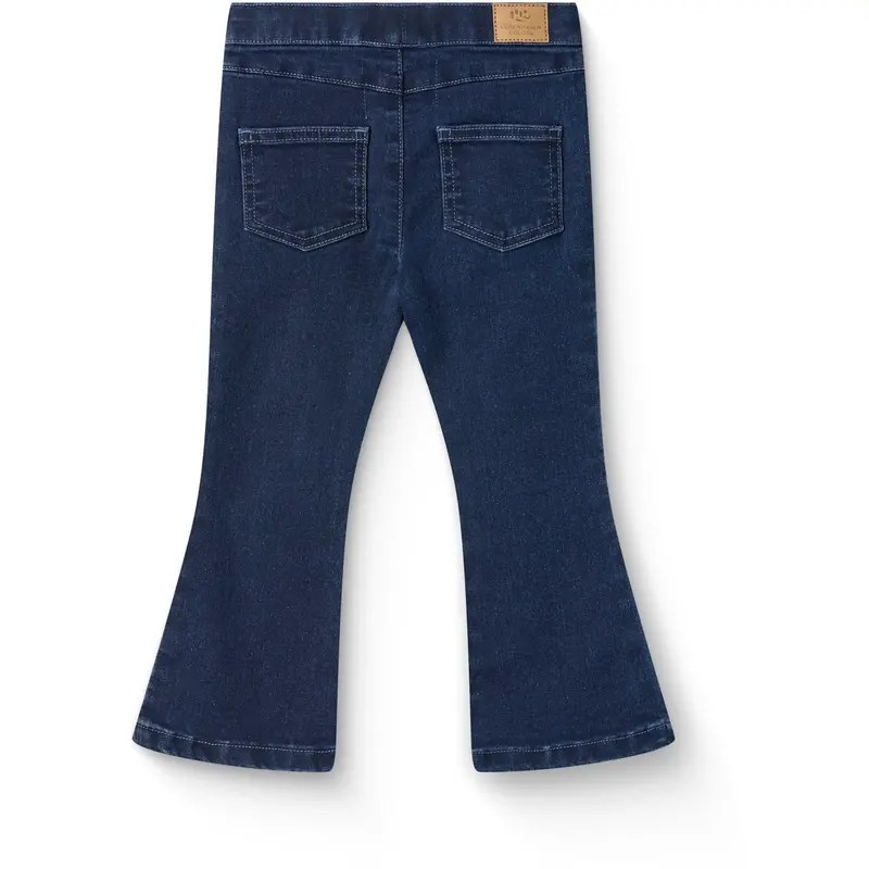 Copenhagen Colors Dark Indigo Blue Washed Jeggings W. Flare- Super Stretch 4