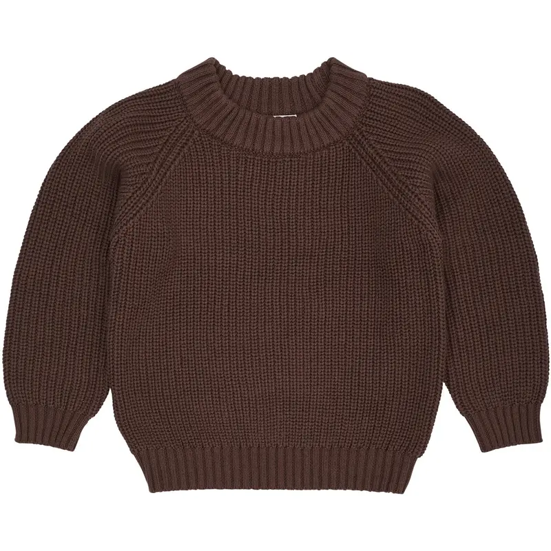 Copenhagen Colors Dk.Brown Knitted Classic Rib Blouse 1