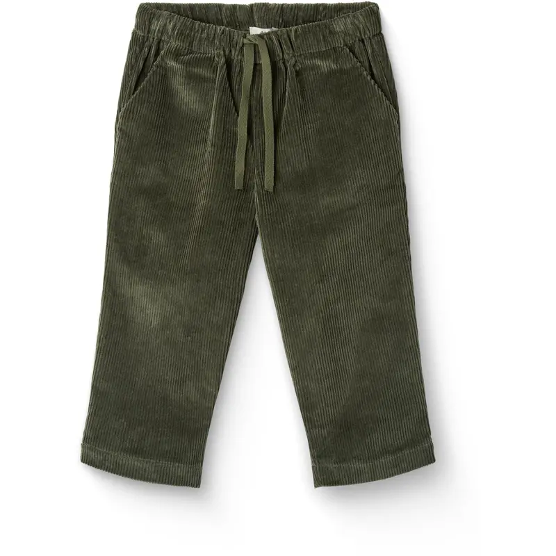 Copenhagen Colors Dk Green Corduroy Pant W. Adj. Waist 1