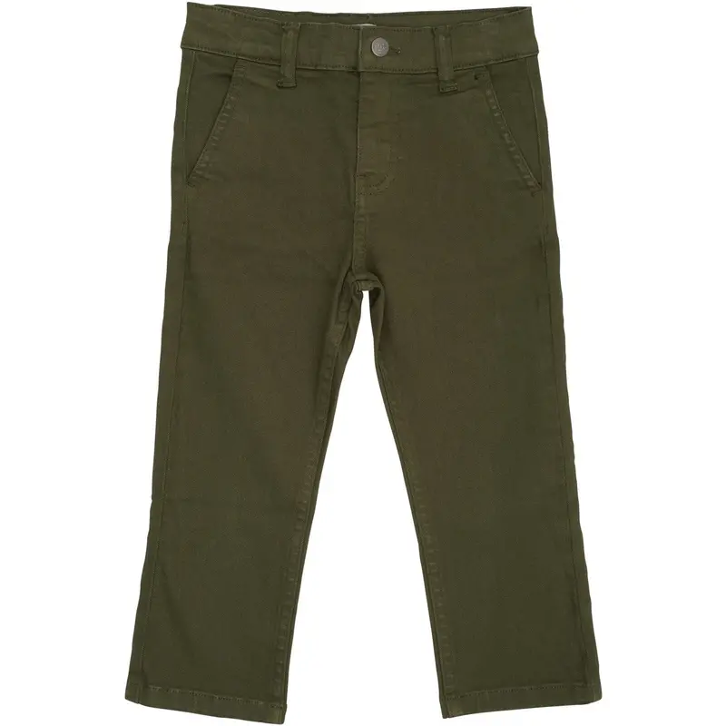 Copenhagen Colors Dk Green Twill Chinos Slim - With Stretch 1