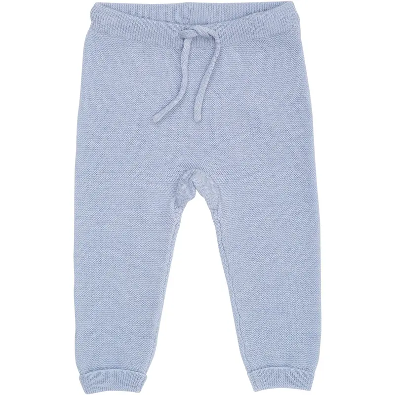 Copenhagen Colors Dusty Blue Merino Baby Leggings In Garter Stitch 1