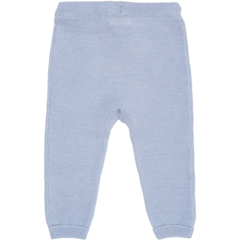 Copenhagen Colors Dusty Blue Merino Baby Leggings In Garter Stitch 2